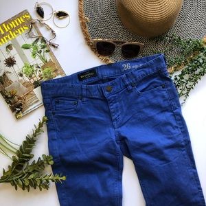 J Crew matchstick skinny leg blue jeans